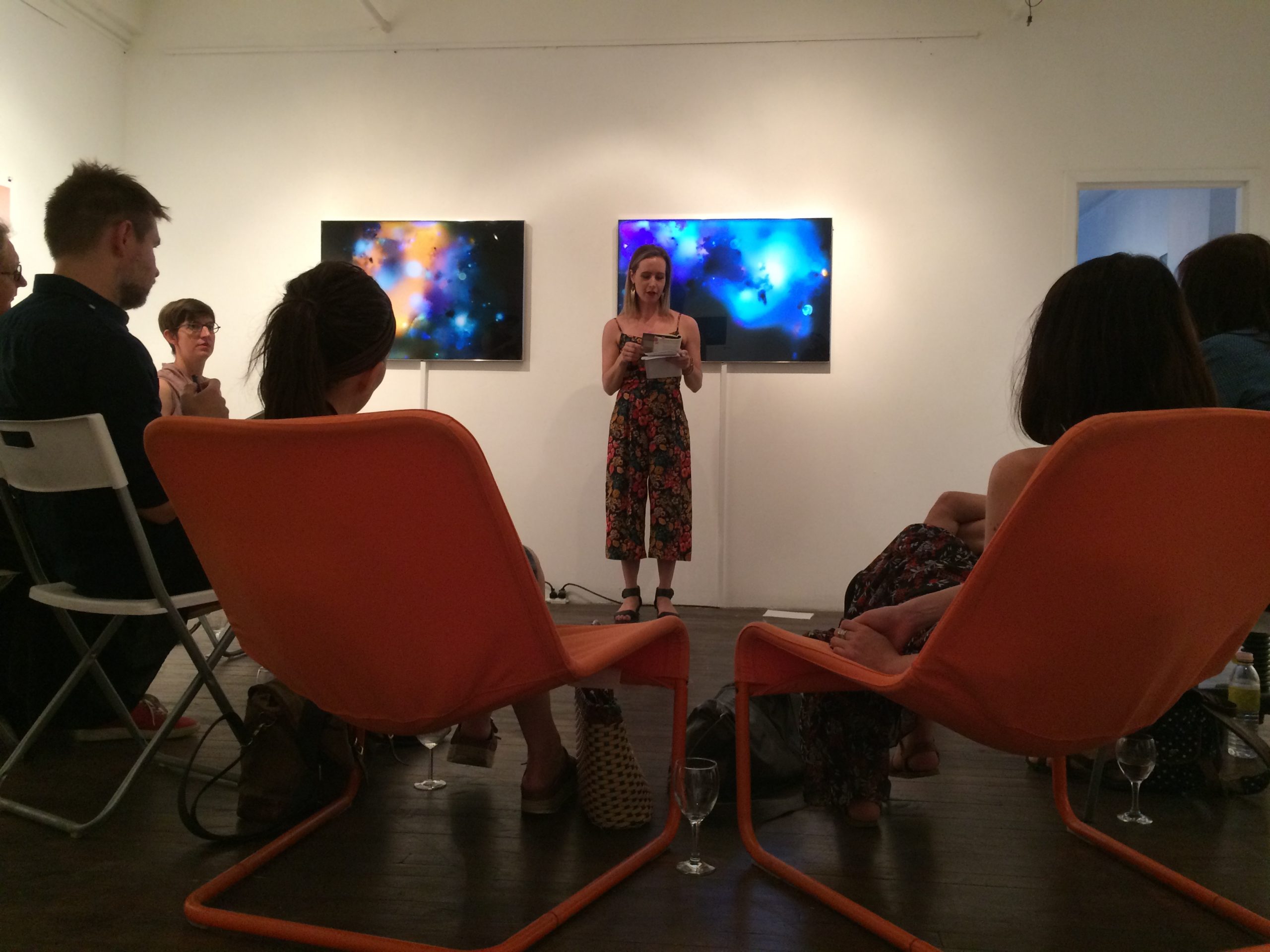 a poetry reading at the visual voice gallery
