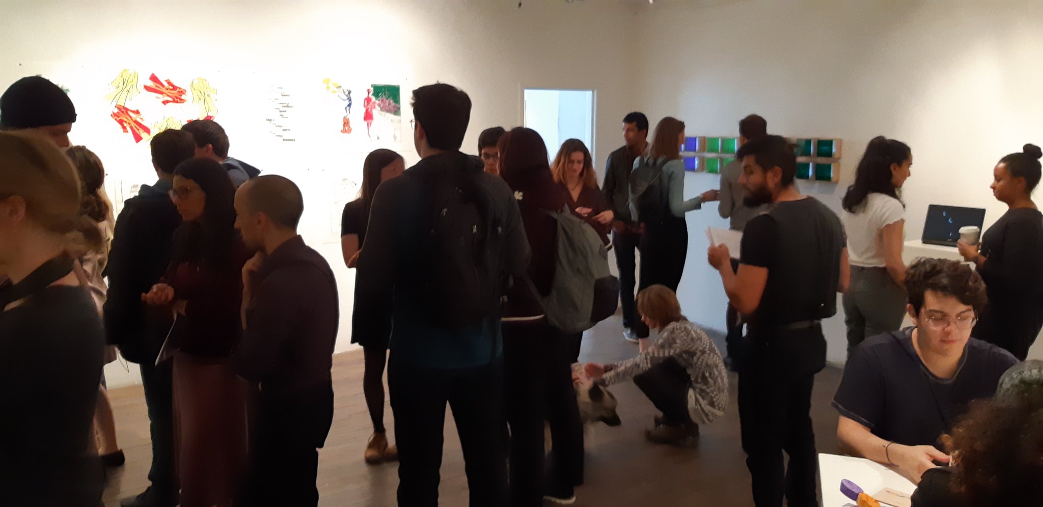 people visit the visual voice gallery