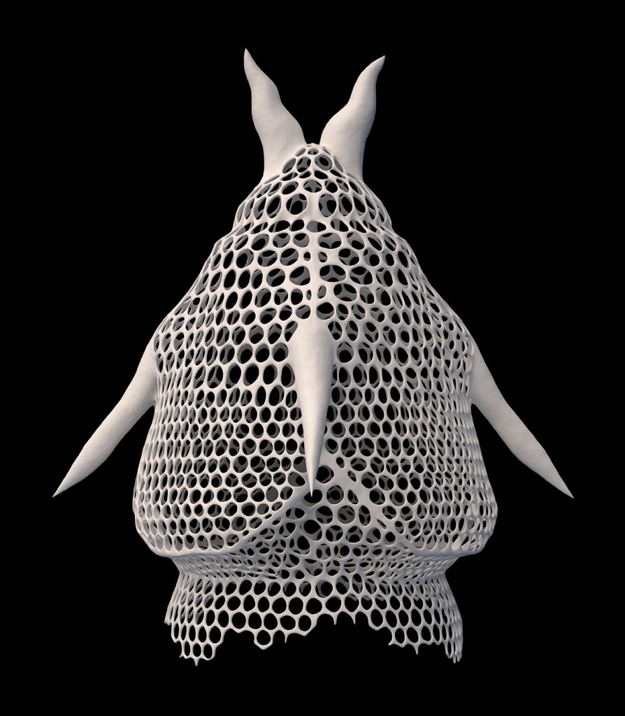 A 3D rendering of Pterocorys Rhinoceros