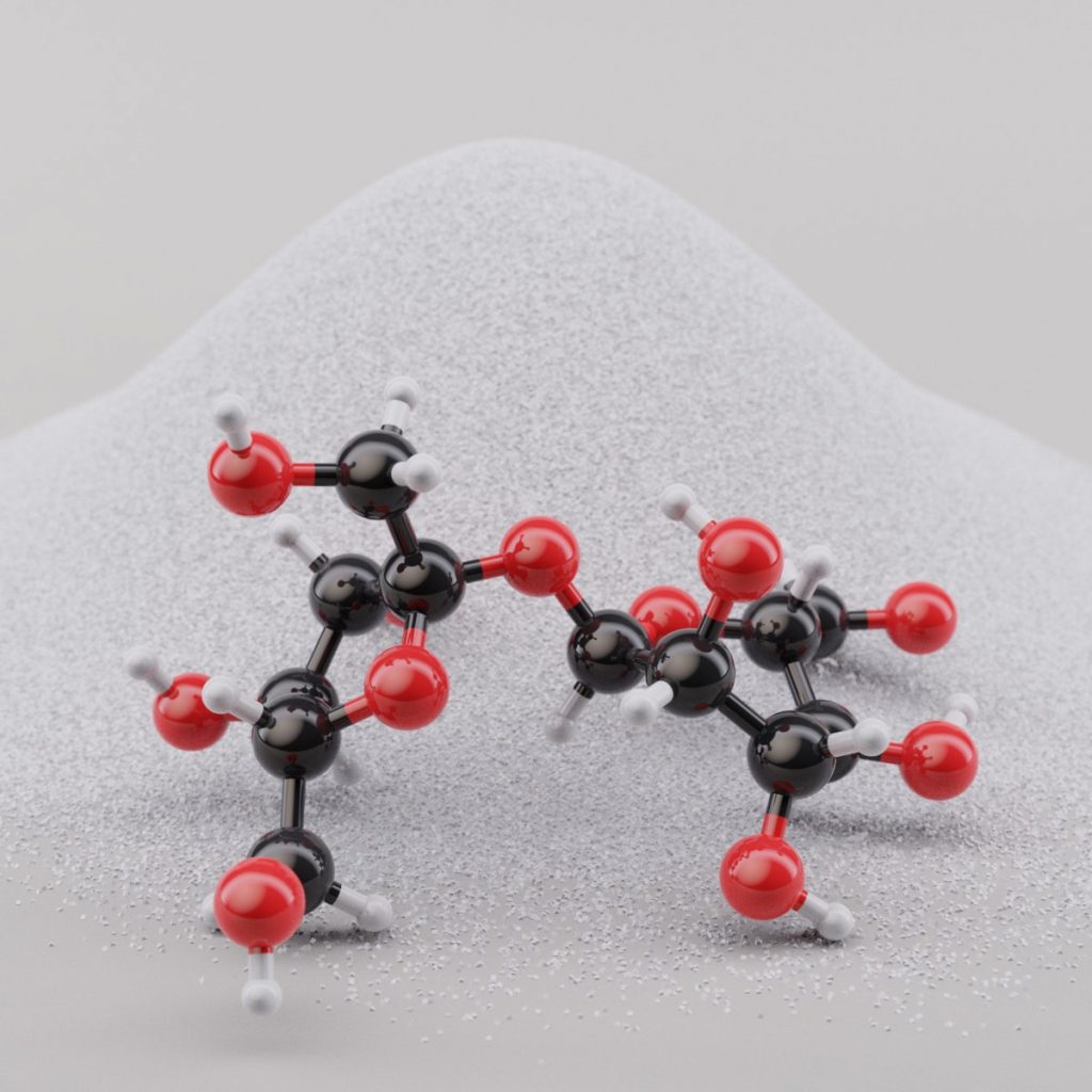 Molecular structure of sucrose