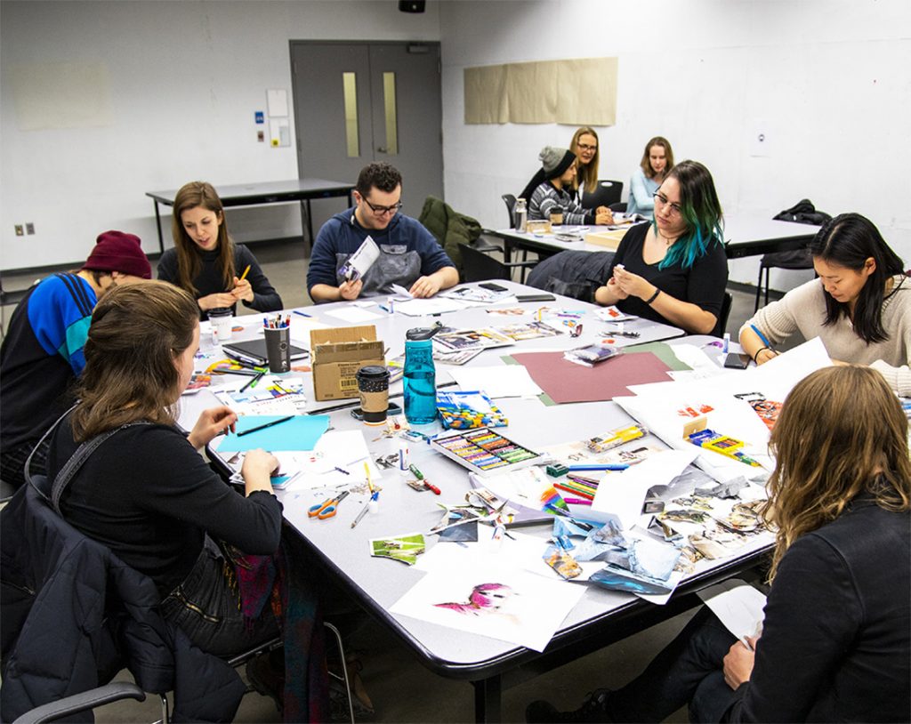 Students zine-making to communicate science 