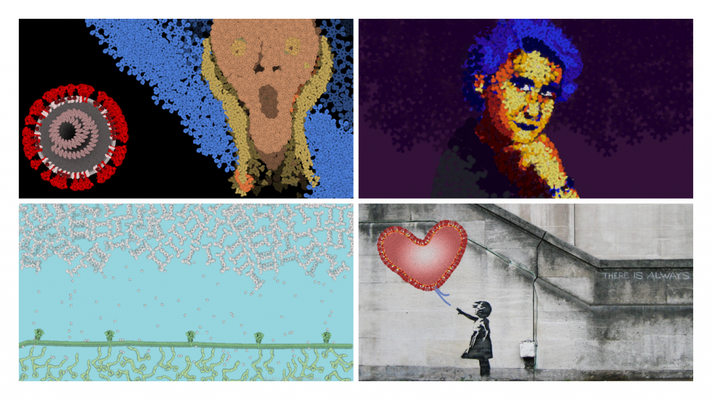 Selected entries in the art category. Some images include variations of Edvard Munch's The Scream and Banksy's Girl with Balloon