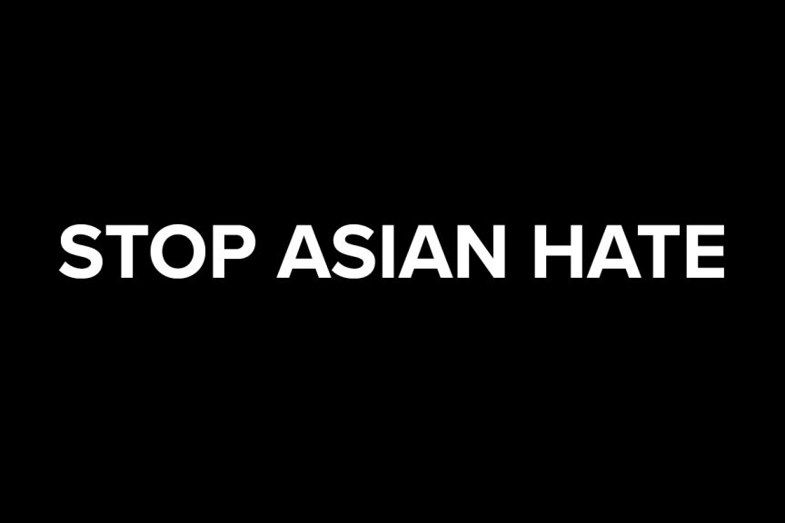 Rectangle that says "Stop Asian Hate"