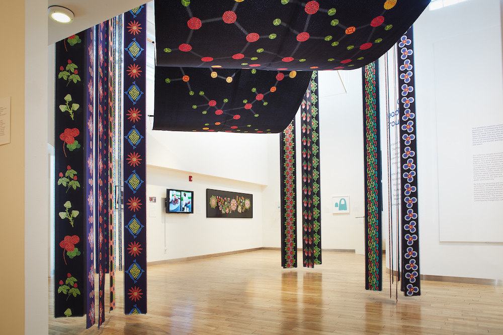 A different angle of "Birthing Tent" by Daphne Boyer, showing the underside of the canopy.