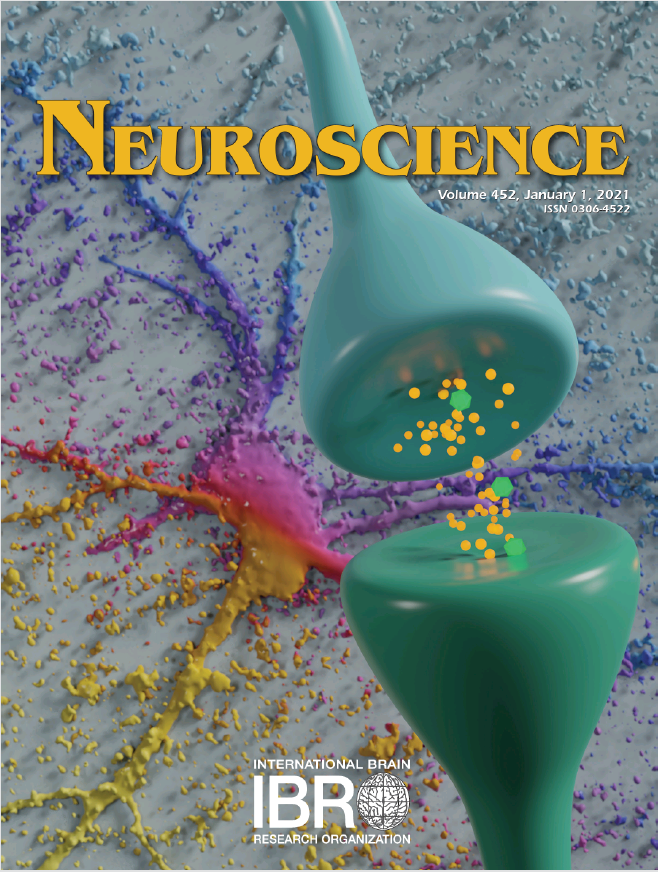 A journal cover with neuroscience theme 