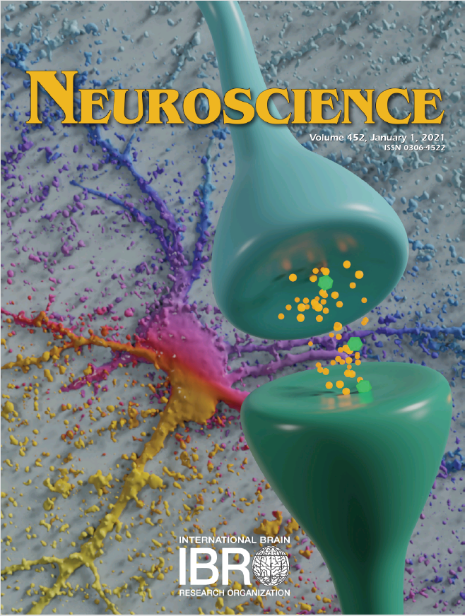 Portada de revista con temática de neurociencia. 